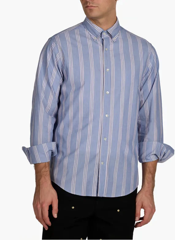 غانت قميص مخطط بوبلين عادي فيل فيل